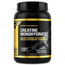 Primaforce 水合型肌酸粉 無味, 1個, 1.5kg