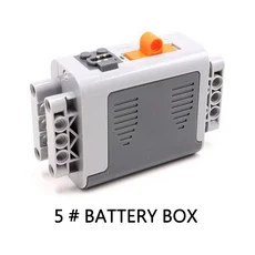 기술 모터 전원 부품 IR 속도 APP 제어 배터리 박스 서보 광 수신기 PF 자동차 빌딩 블록 벽돌, 10 AA battery box