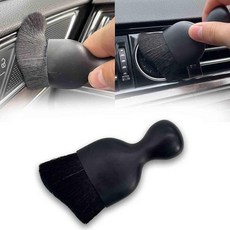 자동차 인테리어 디테일링 브러시 울트라 소프트 긁힘 방지 더스트 브러시 패널 청소용 자동차 내부 청소 도구 통풍구 가죽(블랙) 1개, 자동차 인테리어 디테일링 브러시, 울트라 소프트 긁힘