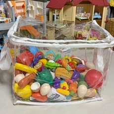 투명 장난감정리함 PVC