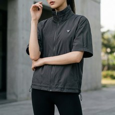 <투엘라> 여성 집업 반팔 바람막이 점퍼_간절기 러닝 윈디블룸