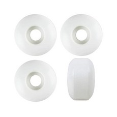레이스본 52mm 스케이트보드 휠 경도 95A 폴리우레탄 트릭 스케이팅 프리 608 베어링 및 스페이서 세트 4개, 화이트