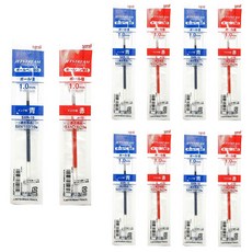 제트스트림 볼펜 리필심 SXR-7 0.7mm, 1.0 블루5개 + 레드5개