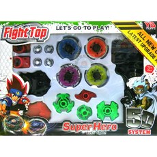 Fight Top 盒裝合金金屬戰鬥陀螺 附發射手把 5D SYSTEM, 1個