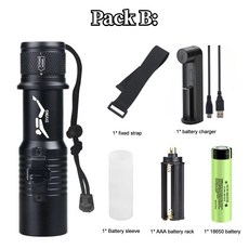 고출력 3 XHP70 LED 다이빙 손전등 IPX8 수중 전문 토치 슈퍼 브라이트 스쿠버 낚시, 02 B, 01 3 XHP70 (2 Modes), 02 Yellow light