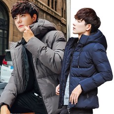 男生連帽加厚羽絨棉外套 防風保暖 秋冬/騎車適用