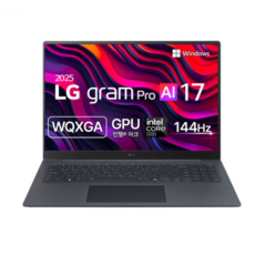 LG전자 2025 그램 Pro AI 17 WQXGA WQXGA 코어Ultra5 애로우레이크, 타이탄 블루, 256GB, 16GB, WIN11 Home, 17Z90TP-GA5BK