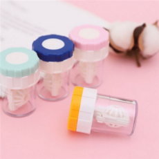 렌즈 세척기 휴대용 자동 콘택트 콘택트 렌즈 세척기 하드렌즈 여행용 미니 용기 케이스 클리너 세척통, 렌즈세척기(블랙)