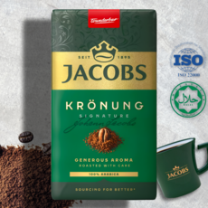 야콥스 제이콥스 크로눙 그라운드 분쇄커피 유럽 룩셈부르크 먹거리, 1개, 250g, 생두