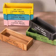 스토어-지유 플라워박스 원목화분박스, 노랑