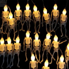 올샵 LED 할로윈 뼈다귀 가랜드 전구 할로윈 전구