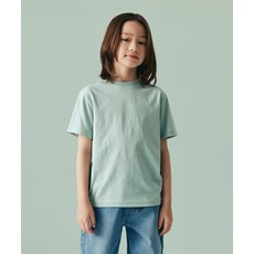 무신사 스탠다드 MUSINSA STANDARD KIDS 릴렉스드 크루 넥 티셔츠 [더스티 민트] MKBTS5K01-UM 418659
