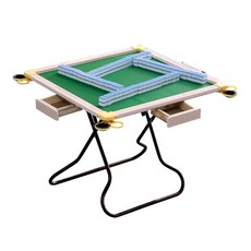 접이식 섯다 테이블 화투 게임 테이블 마작 카드, 1개, 88x88 B2타입 홍목 색상 상판