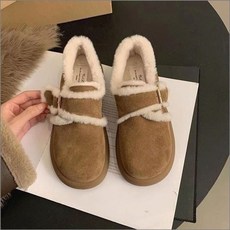 2컬러 퍼안감 기모로퍼 겨울 스웨이드 털신발 여자 단화+커머스커낵트Shop