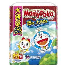 unicharm 嬌聯 男女通用 嬰兒寶寶Poco褲 懂你寶寶 褲型 9-15kg, 62入, 大型(L)