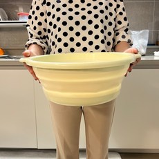 여행용 접이식 폴딩 세수대야 손빨래 캠핑바스켓 접이식다라이 폴딩바스켓, 1개