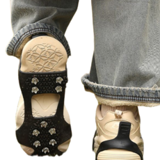 XtremeX 도시형 아이젠 등산 트래킹 시티형 생활 논슬립, 10P, 블랙