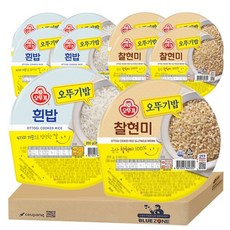 블루존 오뚜기 흰밥200g x 5개 + 찰현미밥 x 5개 세트, 200g