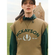 맥케이슨 여성 경량 엉겅퀴 자수 베스트 브라운 MCW3TV706BRO 1023392