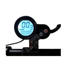 킥보드 핸들 스쿠터 계기판 전동 디스플레이 게이지 컨트롤러 방한 자전거, 블루 스크린 플랫 플러그 6핀 포함