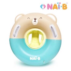NAI-B 奈比 Q版坐式泳圈-2色可選，可愛造型，舒適乘坐，安全材質，水上休閒必備, 1個, Q版坐式泳圈－綠色
