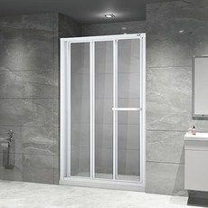 【海夫健康生活館】ITAI一太 金冠2001 一字型 橫向雙面開關 有框式淋浴拉門 PS板/強化玻璃, 強化玻璃(高190/寬151-170cm