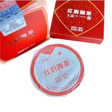 大益 紅韻圓茶 熟茶, 100g, 1個, 1個裝