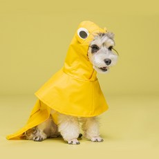 Story One狗連帽雨衣雨衣雨衣雨衣寵物狗狗A-DC002, 黃色
