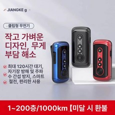 리리아누 초소형무전기 가게무전기 생활용무전기, 클립 3 색, 없음
