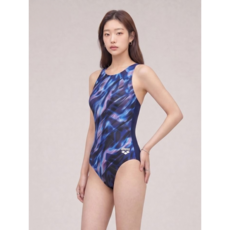 아레나 여성 스톰 원피스 U백 네이비 A6BL1PL68NVY