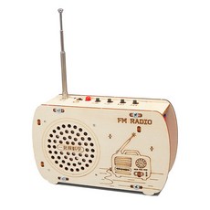 台灣熱賣 收音機物理DIY科學小學生拚裝科技製作小發明兒童玩具禮物手工, 收音機, 1個