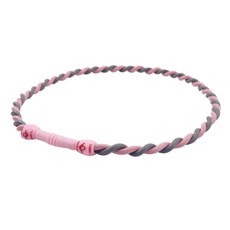 奈米鈦寶 能量項圈/鈦鍺能量矽膠雙編項圈 2倍能量 五合一能量, 1個, 白色,M