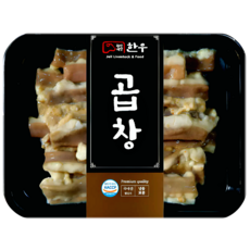 횡성제일한우 초벌 한우곱창(소스포함), 200g, 3개