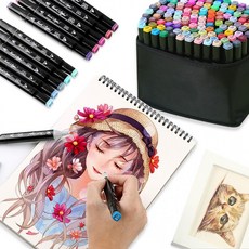 120색 마카펜 디자인 마카세트 미술 드로잉펜, 마카펜-120색, 1개