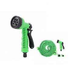 DN 늘어나는 호스 3배확장 청소 세차 원예 7.5M 그린, 1개