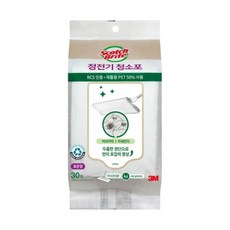 파츠 정전기 청소포 표준형 리필 30매입 (1개) 3M 청소용부직포/28x21cm