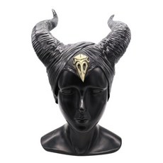 O47 萬聖節黑魔女髮箍頭飾，派對裝扮必備，暗黑女王造型頭套, 1個, b, 黑色