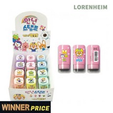 로렌하임 [칭찬 도장] 뽀로로 사각 만년스탬프 학습용 캐릭터도장