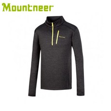 Mountneer 男款 雲彩針織保暖衣 黑色 32P03