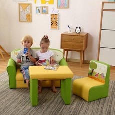 캐릭터 소파 소아과 치과 유치원 휴게실 리셉션 유아가구 모듈소파 다양한 동물디자인, 여러 사람, 바이올렛 팜 싱글 소파