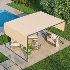 테라스 선쉐이드 차광막 1.5m 3m 썬쉐이드 차양막 그늘막, 1, C. 2.5x2.5m 카키