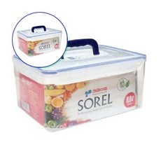 쌍문상회 지금 필요한 김 정리 쌀통 밀폐찬통 잡곡통 밀폐용기 반찬통 용기 정리통 밀폐반찬통 찬통 핸디형8L 31872EA, 본상품