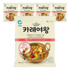 청정원 카레만들기 카레여왕 애플앤허니분말 /, 5개, 108g