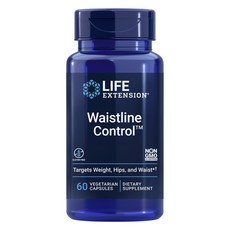 LIFE EXTENSION Waistline Control絨毛戴星草&山竹萃取素食膠囊, 1個, 60顆