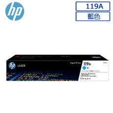 HP 119A 藍色 原廠碳粉匣, 1個