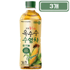 광동)유기농옥수수수염차500ml, 3개, 500ml