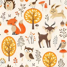 숲속동물들 냅킨 5장 K-34-024