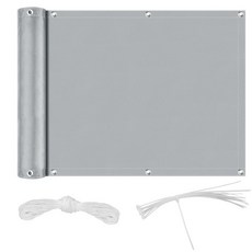 차광막 야외 그늘막 타포린 방수 천막 자외선 차단 파티오 발코니 데크용 캠핑용 텐트용, 연그레이