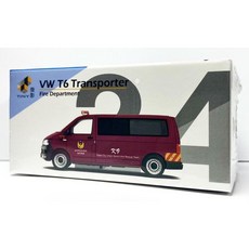 勳寶小車舖【現貨】TINY 微影 城市 台灣 TW24 福斯 T6 Transporter 台灣消防車 台北市政府, 1個, 紅色