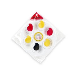 단아미 6칸 원형파레트. 물감팔레트 미니파레트 플라스틱